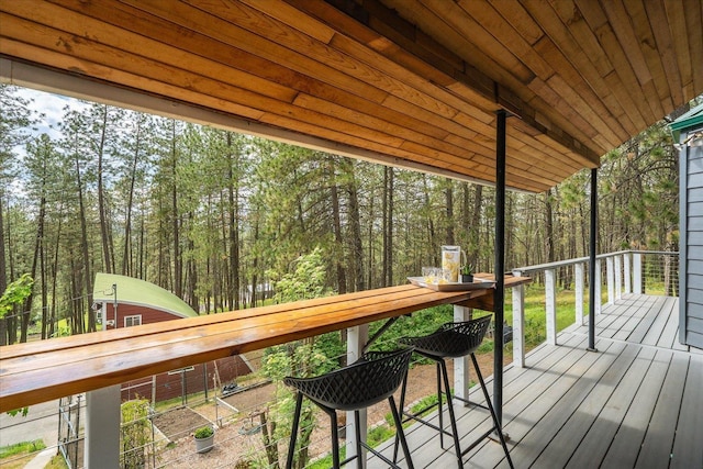 5217 E Stoughton Rd, Valleyford, WA 99036 - view of wooden deck