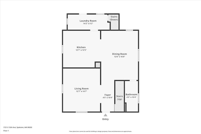 1721 E 12th Ave, Spokane, WA 99202 - home floor plan
