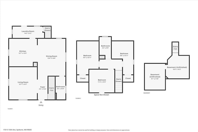 1721 E 12th Ave, Spokane, WA 99202 - room layout