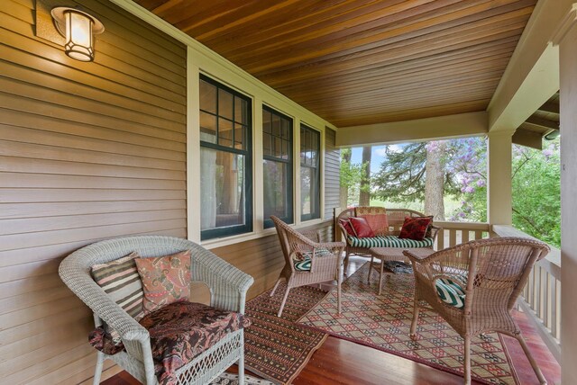 8310 E Belair Rd, Valleyford, WA 99036 - deck featuring a porch and an outdoor living space