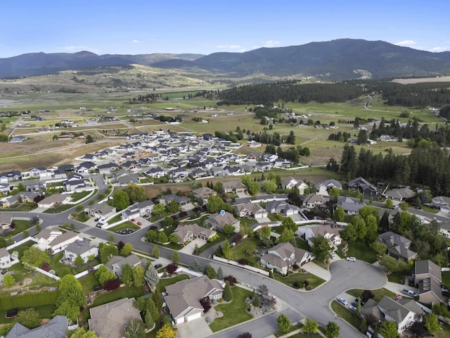 17702 E Galaxy Rd, Greenacres, WA 99016 - aerial view of property and surrounding area featuring mountains and nearby suburban area