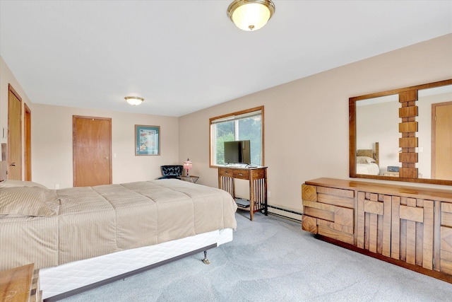 13227 N E Newman Lake Dr, Newman Lake, WA 99025 - carpeted bedroom featuring baseboard heating
