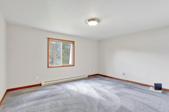 13227 N E Newman Lake Dr, Newman Lake, WA 99025 - carpeted empty room featuring baseboard heating and baseboards