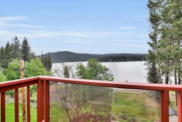 13227 N E Newman Lake Dr, Newman Lake, WA 99025 - water view with a mountainous background