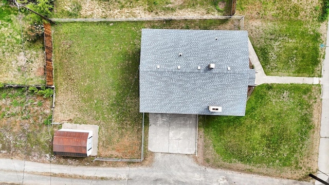 view from above of property