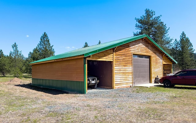 garage with a garage