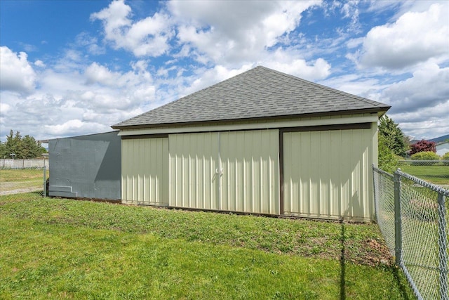 24005 E Garland Ave, Otis Orchards, WA 99027 - view of side of property with a shingled roof and an outdoor structure