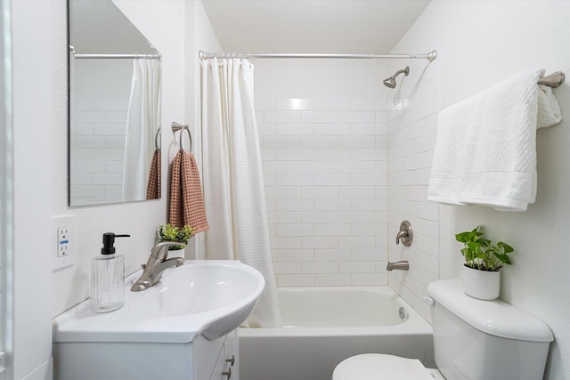 3424 W Princeton Ave, Spokane, WA 99205 - bathroom featuring toilet, shower / tub combo, and vanity