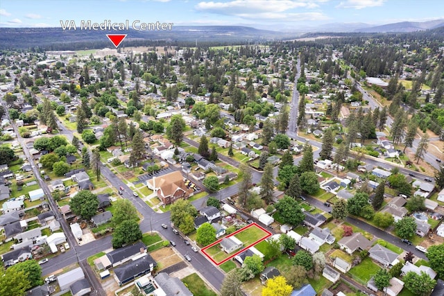 3424 W Princeton Ave, Spokane, WA 99205 - aerial overview of property's location featuring property parcel outlined and nearby suburban area
