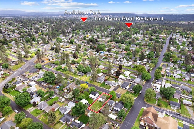 3424 W Princeton Ave, Spokane, WA 99205 - aerial view of property and surrounding area featuring property boundaries highlighted