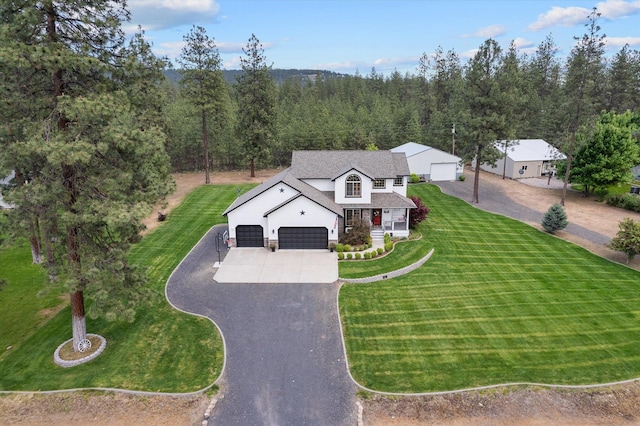 6482 Lakeview Dr, Nine Mile Falls, WA 99026 - view from above of property with a forest