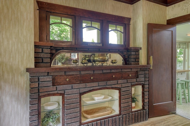 detailed view of wood finished floors