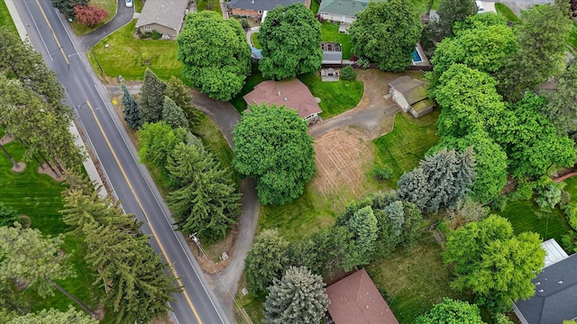 aerial view of property's location featuring nearby suburban area