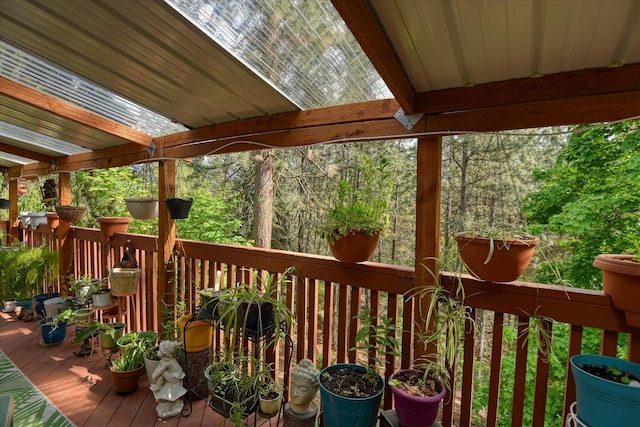 8410 E Columbia Park Dr, Spokane, WA 99212 - view of wooden deck