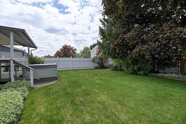 6923 N Hamilton St Unit 6923, Spokane, WA 99208 - view of yard with a hot tub