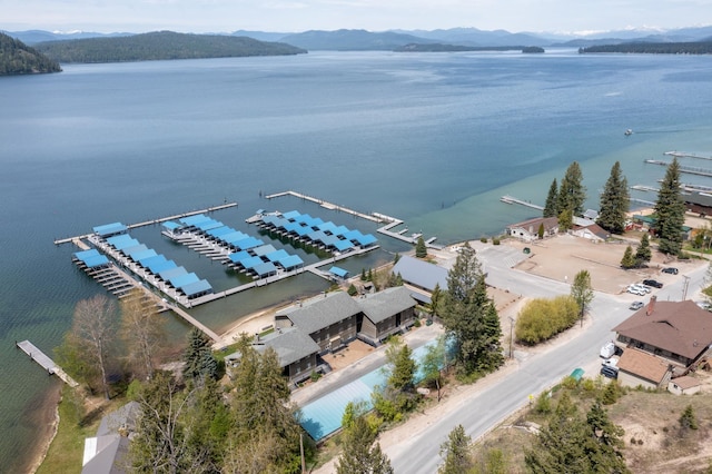 328 Bayview Dr Unit 12, Coolin, ID 83821 - aerial view of a water and mountain view
