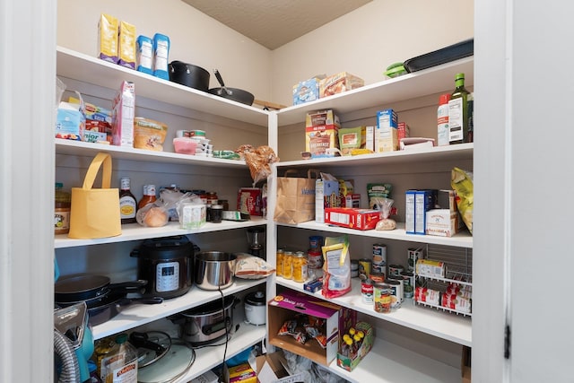 view of pantry