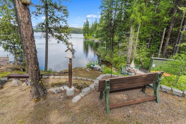 231 Mountain View Dr, Newport, WA 99156 - view of yard with a water view