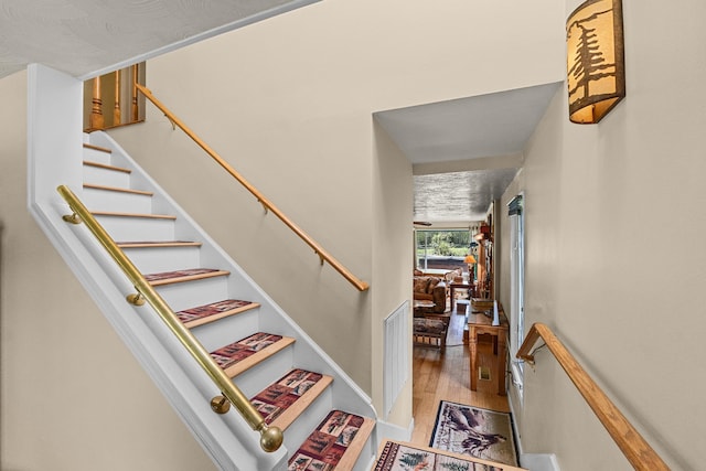 2443 Flowery Trail Rd, Usk, WA 99180 - stairway with wood finished floors