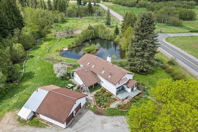 2443 Flowery Trail Rd, Usk, WA 99180 - aerial view of property and surrounding area featuring a large body of water