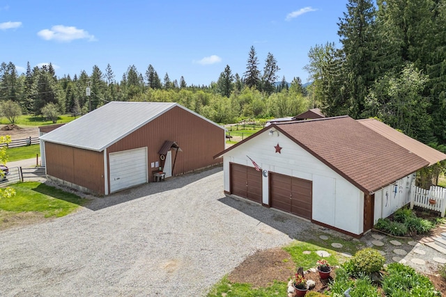 2443 Flowery Trail Rd, Usk, WA 99180 - detached garage with fence