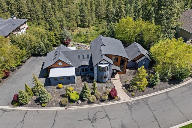 2503 S Thierman Ln, Spokane, WA 99223 - aerial view of property and surrounding area with a heavily wooded area