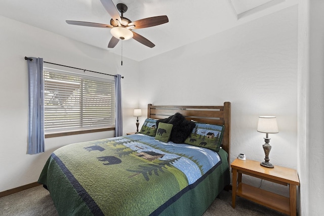 29955 N Isle View Rd, Spirit Lake, ID 83869 - carpeted bedroom featuring a ceiling fan and baseboards