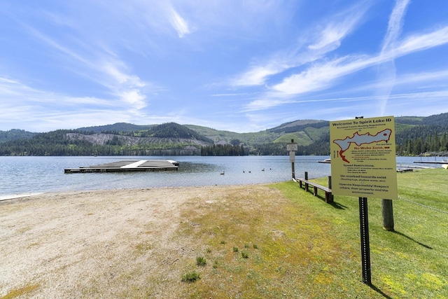 29955 N Isle View Rd, Spirit Lake, ID 83869 - water view featuring a mountain backdrop