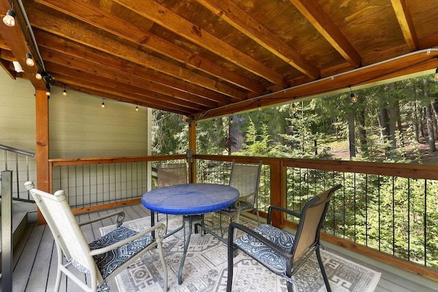 29955 N Isle View Rd, Spirit Lake, ID 83869 - deck with outdoor dining space