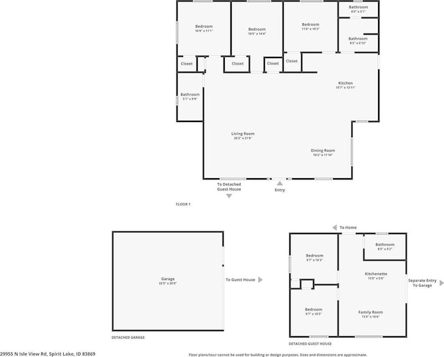 29955 N Isle View Rd, Spirit Lake, ID 83869 - property floor plan