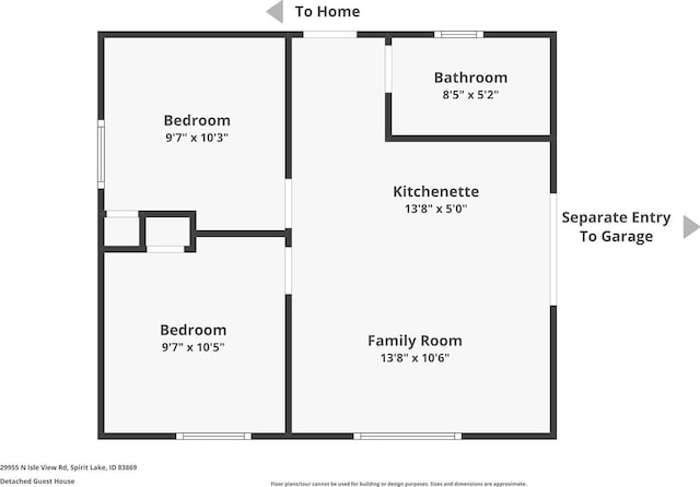 29955 N Isle View Rd, Spirit Lake, ID 83869 - floor plan / room layout