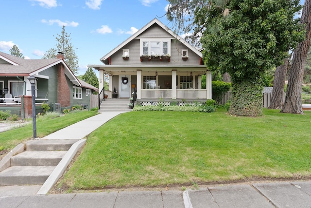 bungalow-style home with a porch