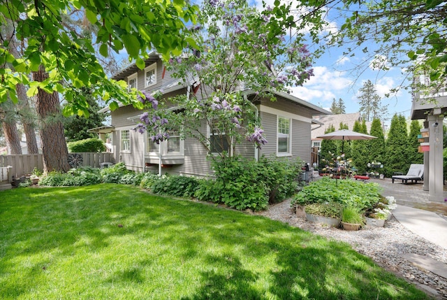 view of side of property