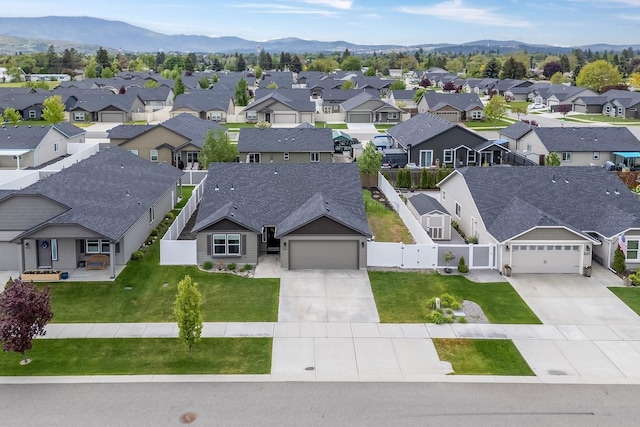 18924 E Fredrick Ave, Otis Orchards, WA 99027 - aerial view of residential area with a mountain backdrop