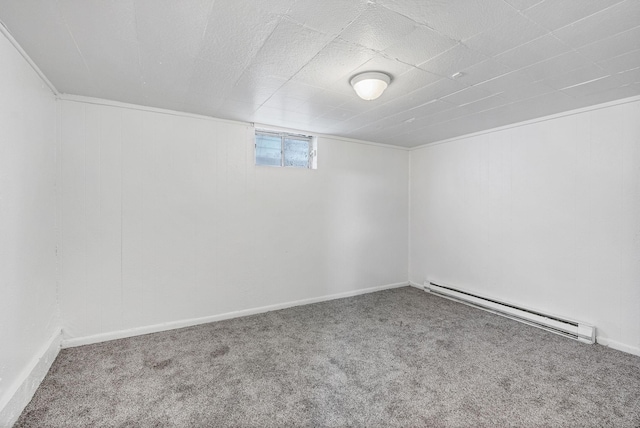 3013 E Broad Ave, Spokane, WA 99217 - spare room featuring baseboard heating and carpet flooring