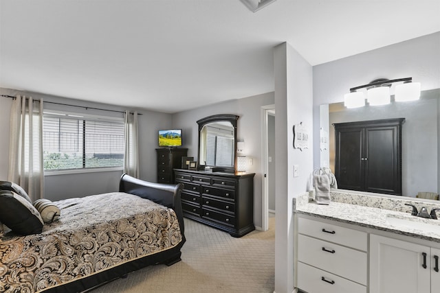 5303 N Argonne Ln Unit 13, Spokane, WA 99212 - bedroom with a sink, light colored carpet, and baseboards