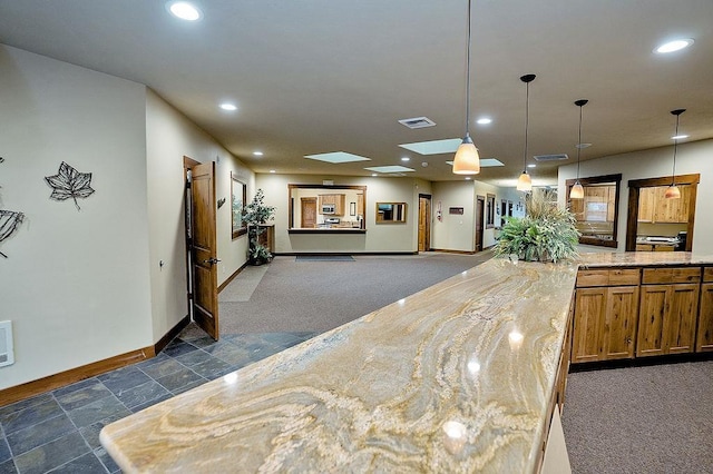 6701 N Idaho Rd, Newman Lake, WA 99025 - reception area with recessed lighting and a skylight