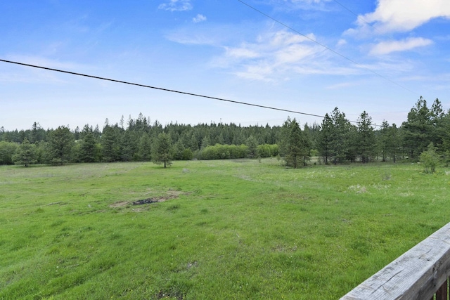 2362 Nicholson Rd, Elk, WA 99009 - view of green lawn featuring a forest view and a view of rural / pastoral area