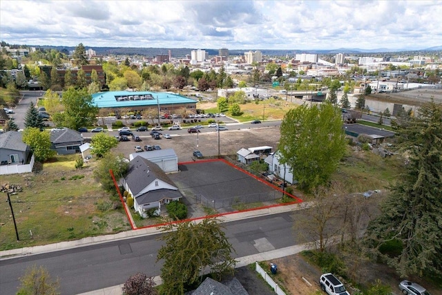 608 S Hatch St, Spokane, WA 99202 - aerial view of property and surrounding area featuring property boundaries highlighted