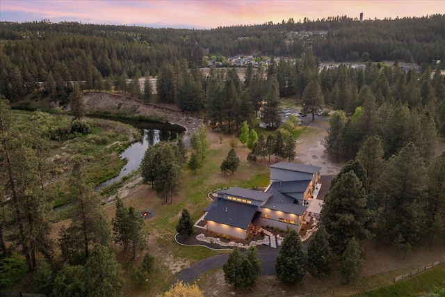 220 E Meadowlane Rd, Spokane, WA 99224 - aerial view at dusk of a view of trees and a water view