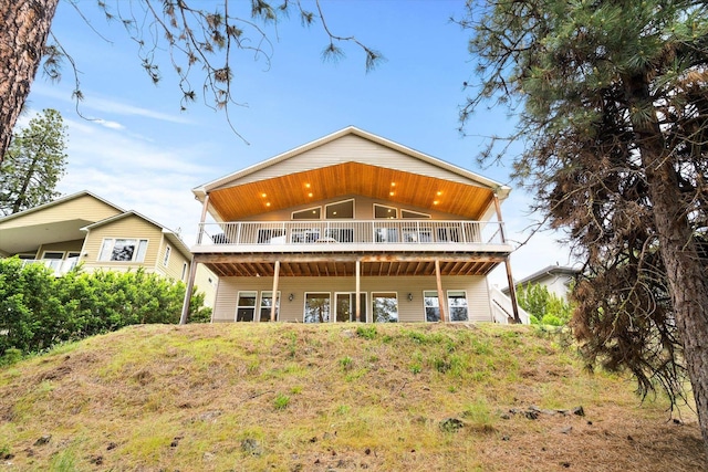 3515 W Excell Ln, Spokane, WA 99208 - rear view of house with a deck