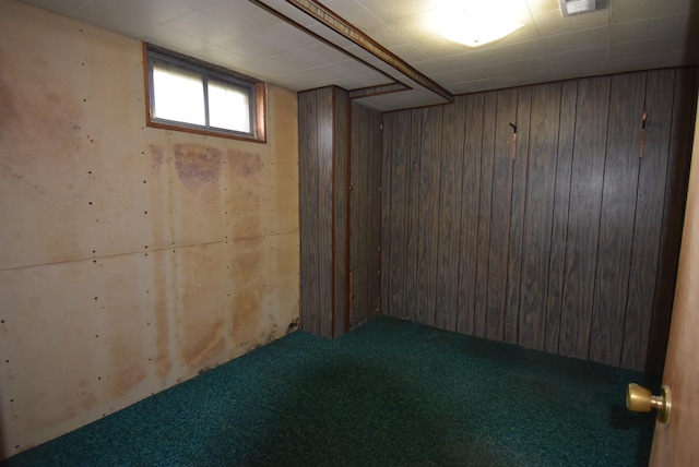 1103 E Longfellow Ave, Spokane, WA 99207 - below grade area featuring carpet and wood walls