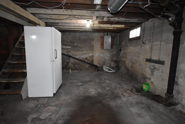 1103 E Longfellow Ave, Spokane, WA 99207 - below grade area featuring electric panel and stairs