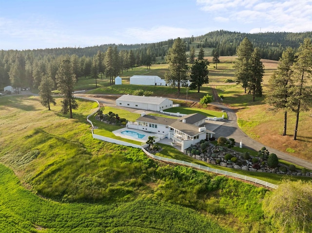 17500 E Wellesley Ave, Spokane Valley, WA 99216 - aerial view of property and surrounding area featuring a heavily wooded area