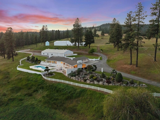 17500 E Wellesley Ave, Spokane Valley, WA 99216 - view of aerial view at dusk