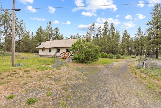 6500 W Soledad Ln, Cheney, WA 99004 - view of front of home with a wooden deck
