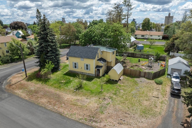802 10th St, Davenport, WA 99122 - drone / aerial view