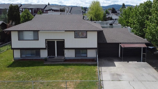 16108 E Broadway Avenue 16110E Broadway Ave, Spokane Valley, WA 99037 - view of front of home featuring a shingled roof, concrete driveway, a garage, and a residential view