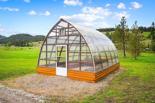 3475B Waitts Lake Rd, Valley, WA 99181 - view of greenhouse with a wooded view