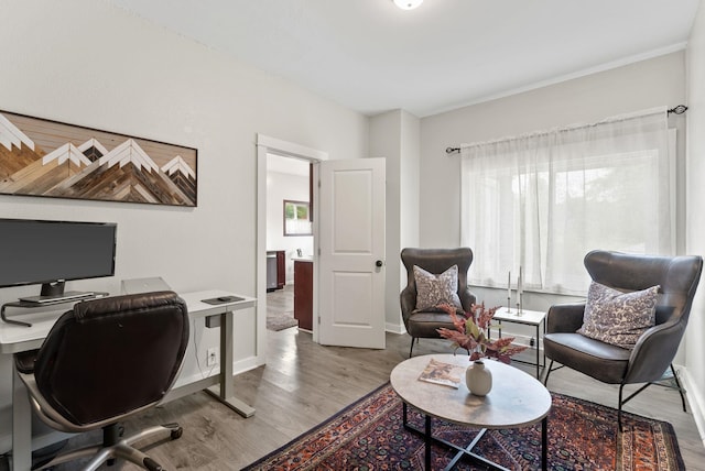 1116 E Newark Ave, Spokane, WA 99202 - home office featuring wood finished floors and baseboards